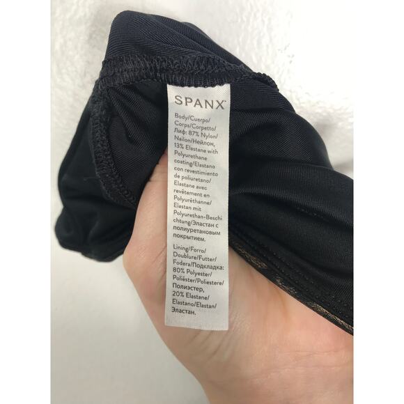 Spanx Womens S Faux Vegan Leather High Waist Black Leopard Leggings Pants - Picture 7 of 11